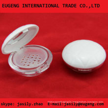 Round talcum loose powder containers with sifter